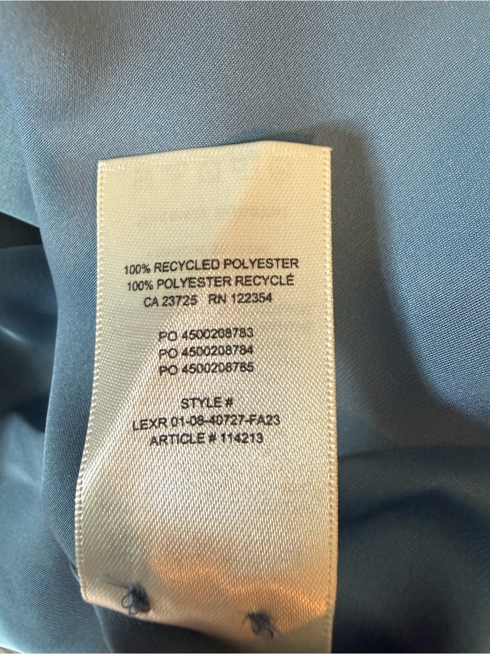 Babaton Larchmont Long Sleeve Wrap Mini Dress Blue XS - Picture 6 of 6